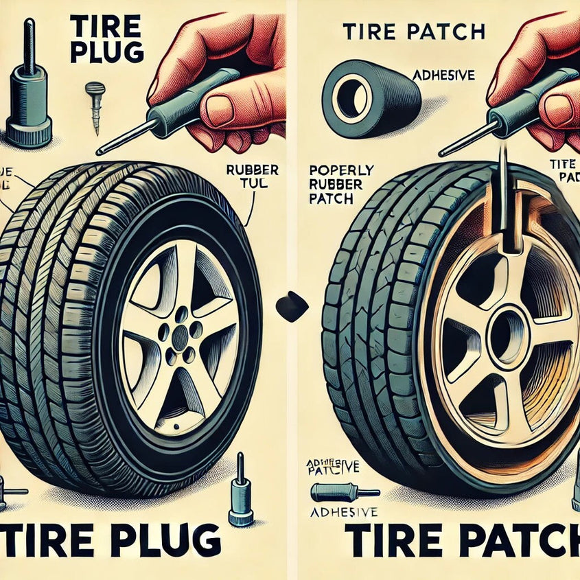 TIRE PLUG AND TIRE PATCH