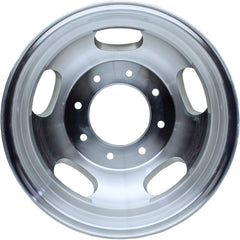17x6.5 Polished Alloy Wheel for Front-Only Ford F350/F450 DRW (2005-2021) – 5-Spoke Factory Replacement