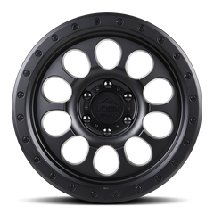 Lock Offroad 50CAL 17x9 5x127 -12et 71.5 Matte Black w/ Matte Black Ring Wheel