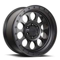 Lock Offroad 50CAL 17x9 5x127 -12et 71.5 Matte Black w/ Matte Black Ring Wheel