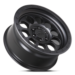 Lock Offroad 50CAL 17x9 5x127 -12et 71.5 Matte Black w/ Matte Black Ring Wheel