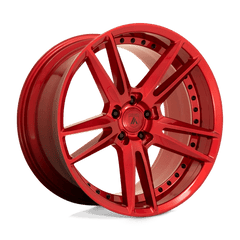 20X9 CANDY RED 35MM Asanti Black Wheel