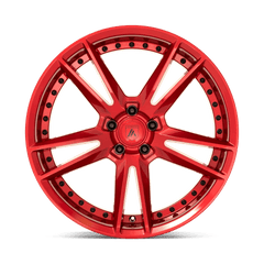 20X9 CANDY RED 35MM Asanti Black Wheel