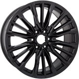  22x9 Factory Replacement New Alloy Wheel for 2023-2024 Cadillac Escalade with 18 Spoke Painted Black