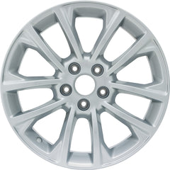  17x7 Factory Replacement New Alloy Wheel for 2019-2022 Jeep Cherokee with 10 Spoke Painted Silver