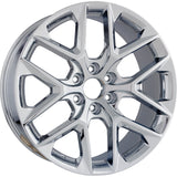 22x9 Factory Replacement New Alloy Wheel for 2022-2024 Chevrolet Silverado/Tahoe 1500 with 12 Spoke Chrome