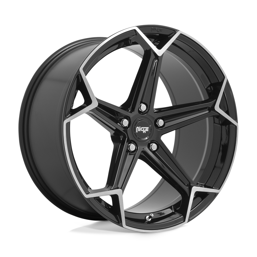 20X9 GLOSS BLACK BRUSHED 35MM Niche 1PC Wheel