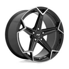 20X9 GLOSS BLACK BRUSHED 35MM Niche 1PC Wheel