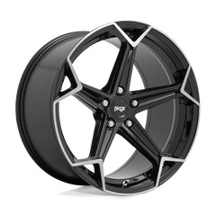 20X9 GLOSS BLACK BRUSHED 35MM Niche 1PC Wheel