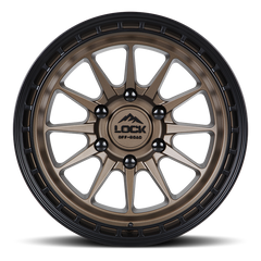 Lock Offroad Baja 17x9 6x135 -12et 87.1 Matte Desert Bronze w/ Matte Black Ring Wheel