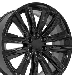 22x9 Replica Wheel CA91 fits Cadillac Escalade - Gloss Black