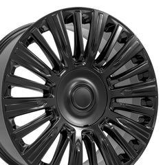 22x9 Replica Wheel CA92 fits Cadillac Escalade - Satin Black