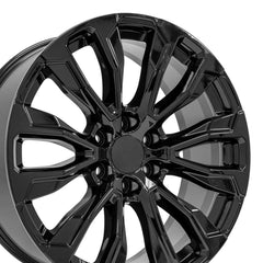 22x9 Replica Wheel CV30 fits GMC Yukon 1500 - Gloss Black