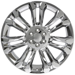 24x10 Replica Wheel CV43 fits Chevrolet Silverado - Chrome