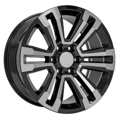 20x9 Replica Wheel CV44 fits GMC Yukon Denali - Black Machined