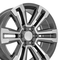 20x9 Replica Wheel CV44 fits GMC Yukon Denali - Gunmetal Machined