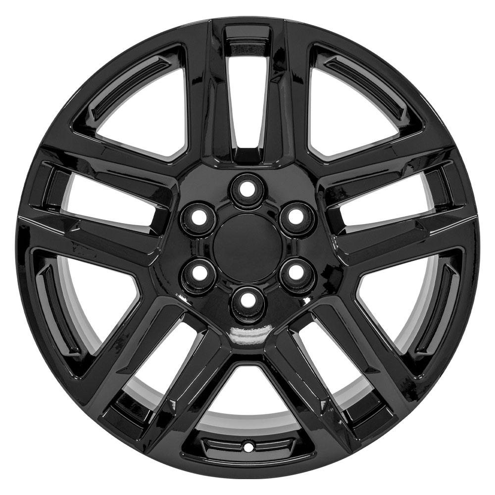 20x9 Replica Wheel CV63 fits Chevrolet Silverado 1500 - Gloss Black