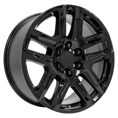 20x9 Replica Wheel CV63 fits Chevrolet Silverado 1500 - Gloss Black