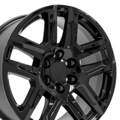 20x9 Replica Wheel CV63 fits Chevrolet Silverado 1500 - Gloss Black