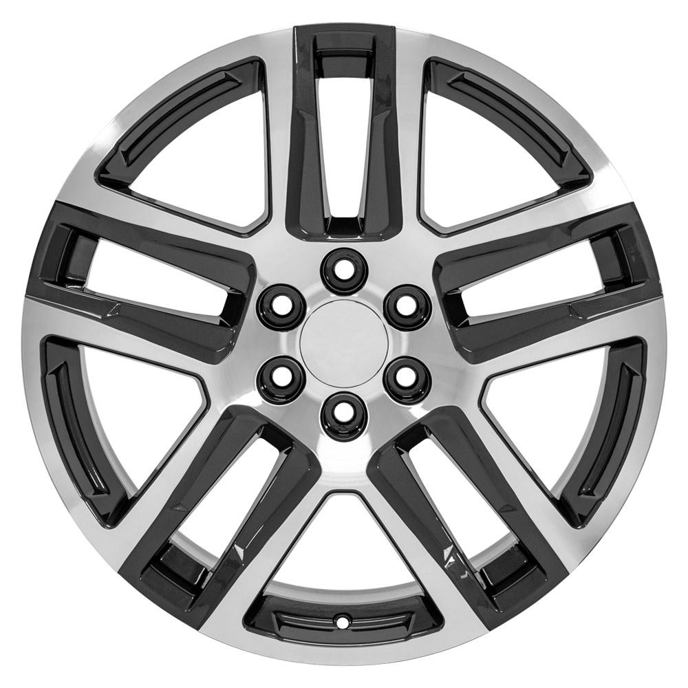 22x9 Replica Wheel CV63 fits Chevrolet Silverado 1500 - Gunmetal Machined