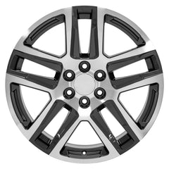 22x9 Replica Wheel CV63 fits Chevrolet Silverado 1500 - Gunmetal Machined