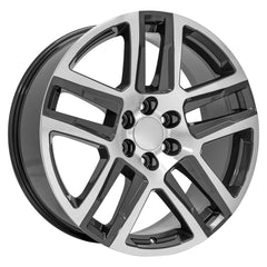 22x9 Replica Wheel CV63 fits Chevrolet Silverado 1500 - Gunmetal Machined