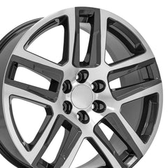 22x9 Replica Wheel CV63 fits Chevrolet Silverado 1500 - Gunmetal Machined