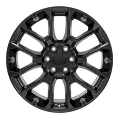 22x9 Replica Wheel CV67 fits Chevrolet Suburban 1500 - Satin Black