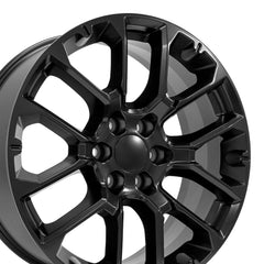 22x9 Replica Wheel CV67 fits Chevrolet Suburban 1500 - Satin Black