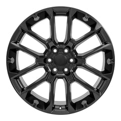 24x10 Replica Wheel CV67 fits Chevrolet Suburban 1500 - Satin Black