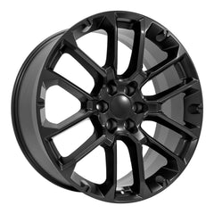 24x10 Replica Wheel CV67 fits Chevrolet Suburban 1500 - Satin Black