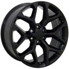 22x9 Replica Wheel CV98B fits Chevy Silverado - Satin Black