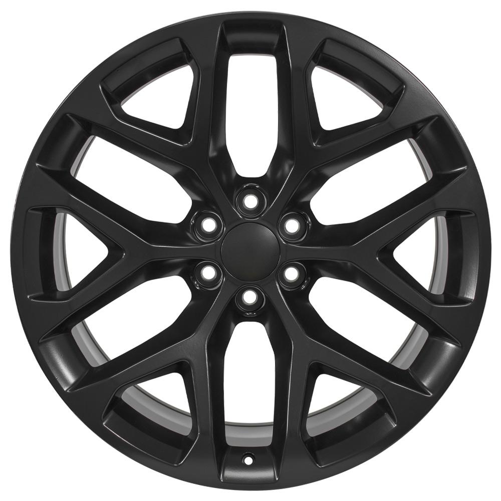 24x10 Replica Wheel CV98B fits Chevy Silverado - Satin Black