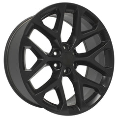 24x10 Replica Wheel CV98B fits Chevy Silverado - Satin Black