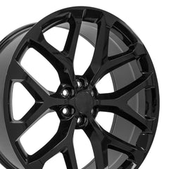 26x10 Replica Wheel CV98 fits Chevy Silverado - Gloss Black