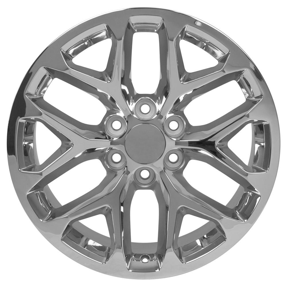 20x9 Replica Wheel CV98B fits Chevy Silverado - Chrome