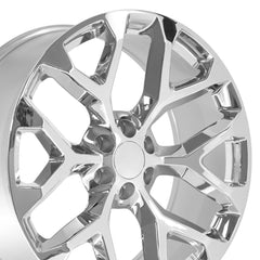 24x10 Replica Wheel CV98B fits Chevy Silverado - Chrome