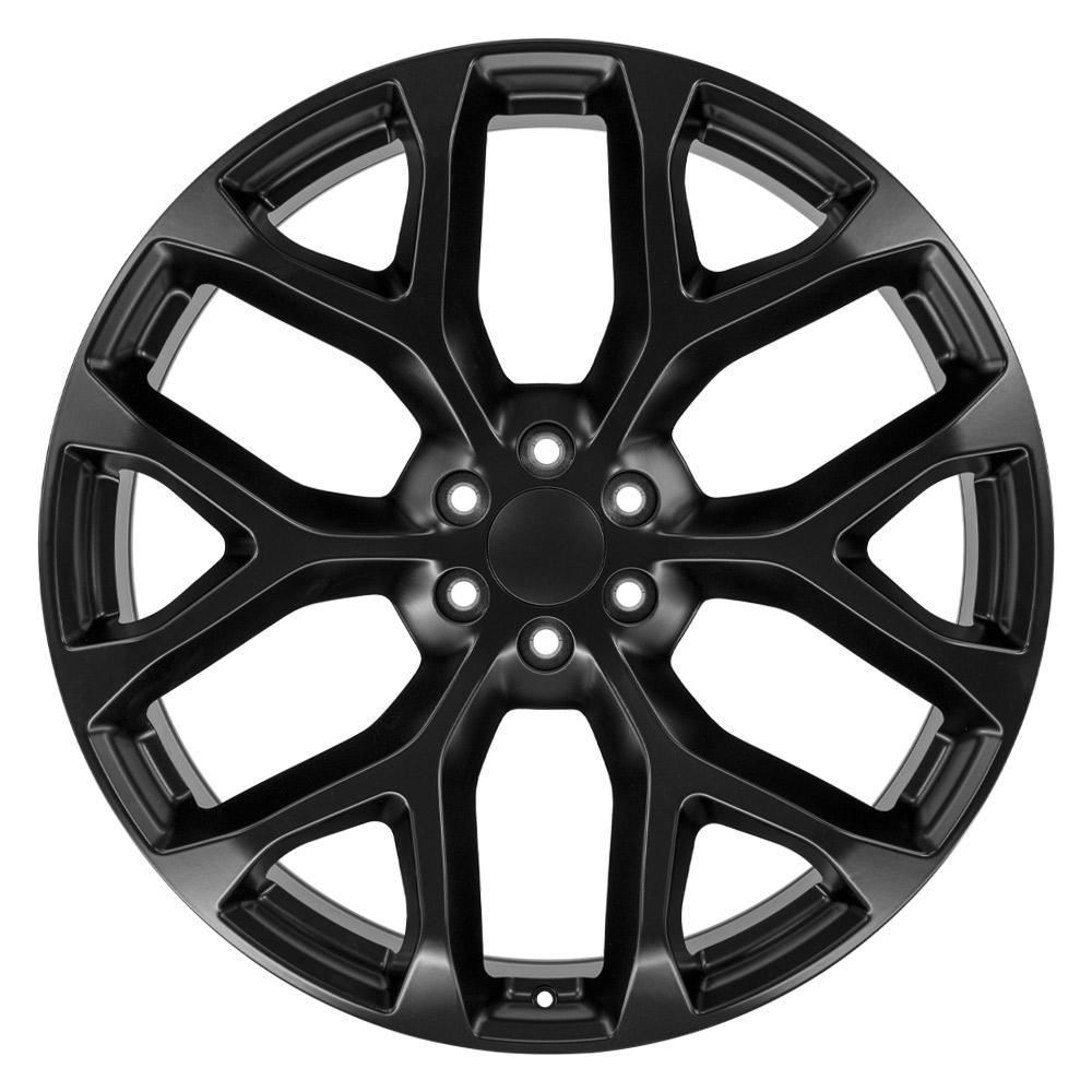 26x10 Replica Wheel CV98B fits Chevy Silverado - Satin Black 