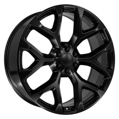 26x10 Replica Wheel CV98B fits Chevy Silverado - Satin Black 