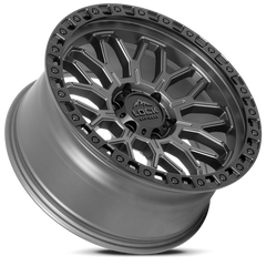 Lock Offroad Krawler 20x10 6x135 -18et 87.1 Matte Gray w/ Matte Black Ring Wheel