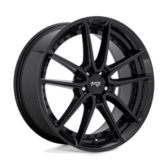 18X8 GLOSS BLACK 30MM Niche 1PC Wheel