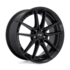 18X8 GLOSS BLACK 30MM Niche 1PC Wheel