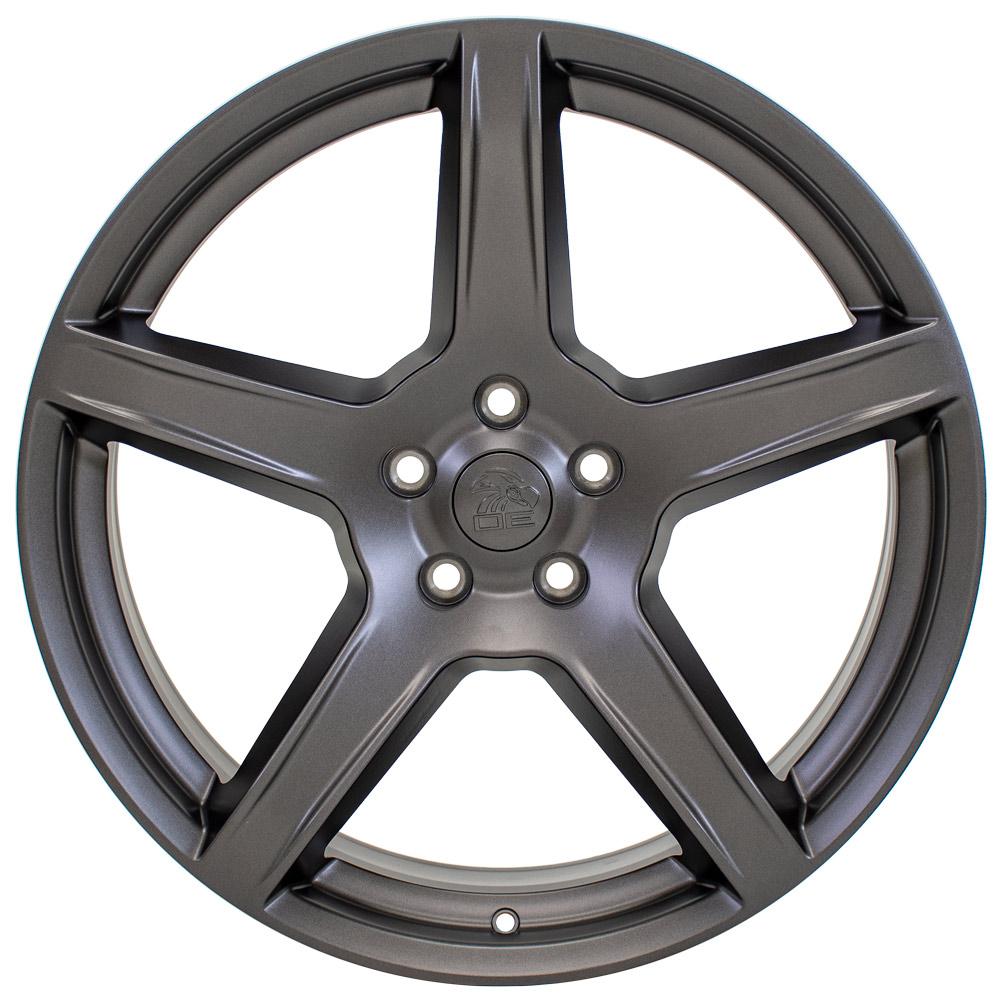 22x9.5 Replica Wheel DG22 fits Jeep Grand Cherokee - Satin Gunmetal