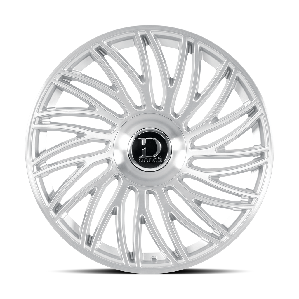 Dolce Luxury Sesto 22x9.5 6x135/6x139.7 +18et 106.2 Glossy Silver Brush Face Wheel