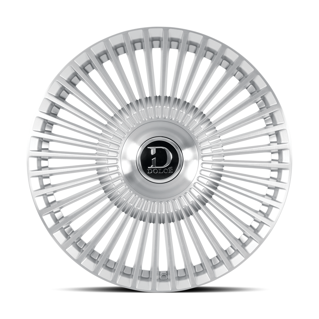 Dolce Luxury Trento 22x9.5 6x135/6x139.7 +18et 106.2 Glossy Silver Brush Face Wheel