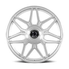 Dolce Luxury Verona 22x9.5 6x135/6x139.7 +18et 106.2 Glossy Silver Brush Face Wheel