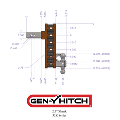 
   Gen-Y Hitch GH-1723 MEGA-DUTY Trailer Hitch Ball Mount