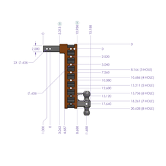 
   Gen-Y Hitch GH-523 MEGA-DUTY Adjustable Trailer Hitch – 16,000 lbs Capacity