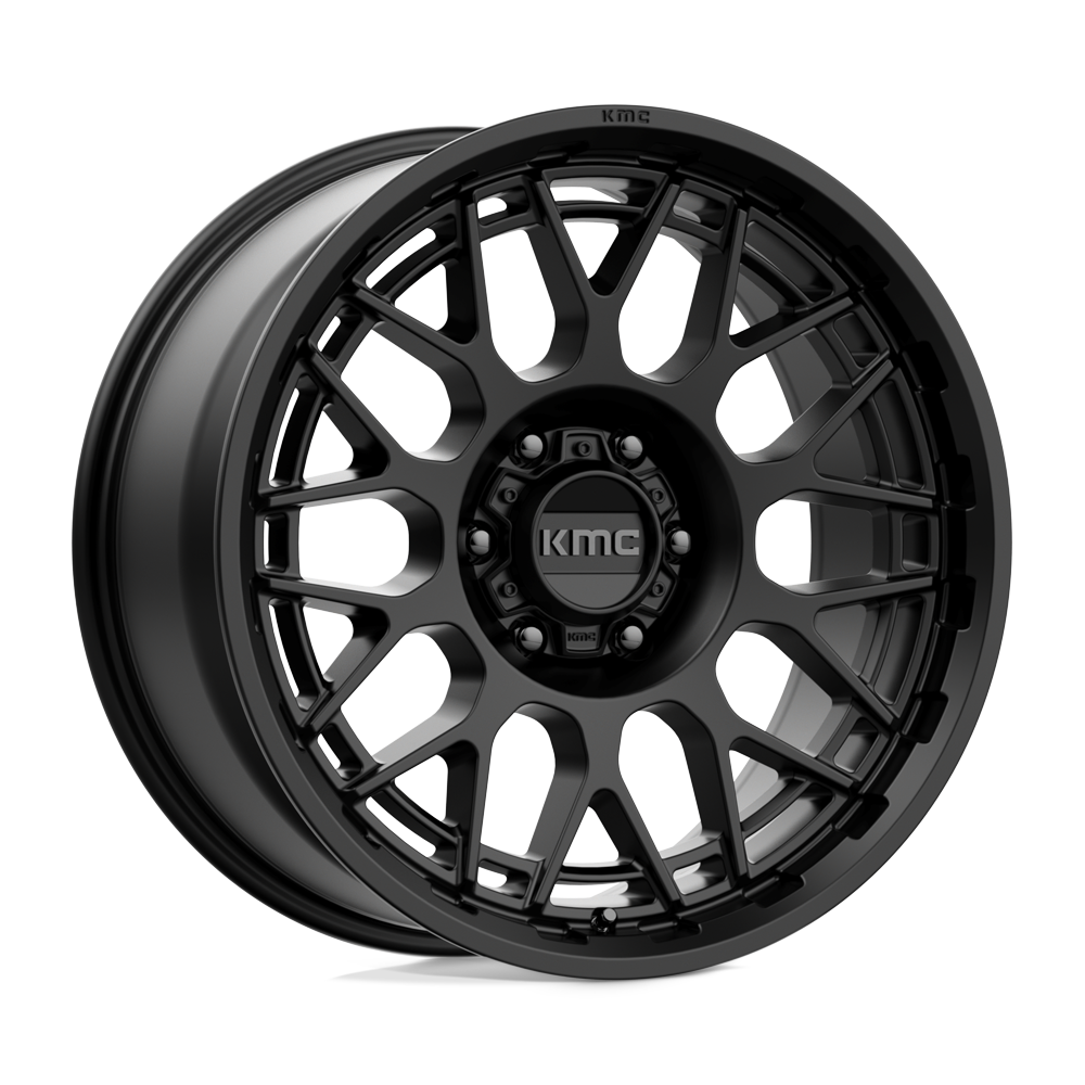 20X9 SATIN BLACK 18MM KMC Wheel