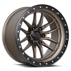 Lock Offroad Krawler 20x10 8x180 -18et 124.3 Matte Bronze w/ Matte Black Ring Wheel